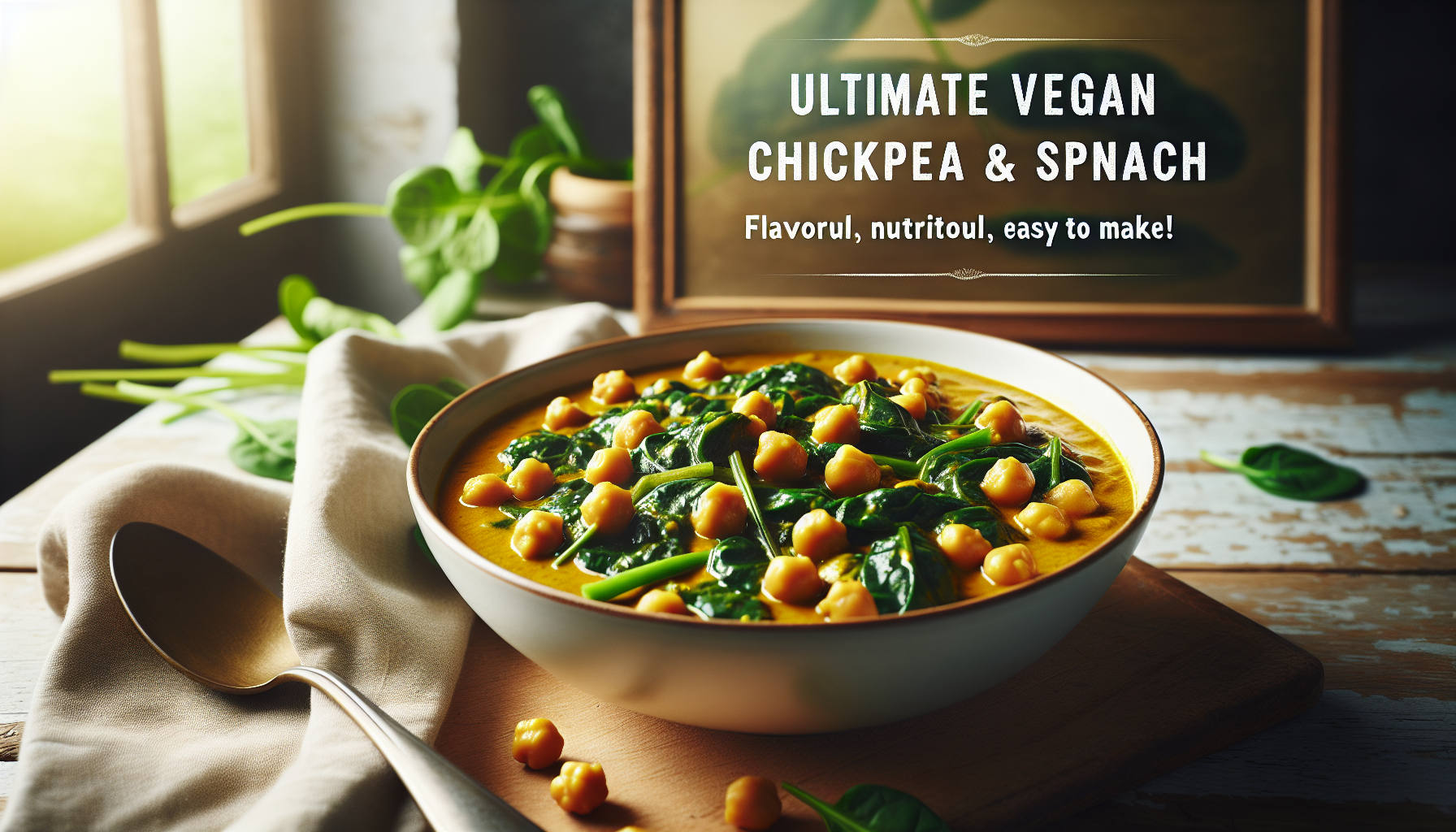 Discover the Ultimate Vegan Chickpea & Spinach Curry: Flavorful, Nutritious, and Easy to Make!